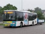 Setra 415 LE Business der VVR mit Fahrradanh�nger in Bergen am 13.07.2024