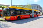 Brandneuer HSB Solaris Urbino 18 Electric Wagen 50 am 14.04.26 in Hanau Freiheitsplatz