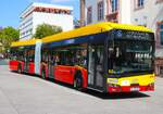 Brandneuer HSB Solaris Urbino 18 Electric Wagen 50 am 14.04.26 in Hanau Freiheitsplatz