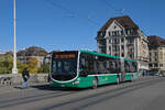 Mercedes Citaro 7039, auf der Linie 38, berquert am 07.10.2025 die Mittlere Rheinbrcke.