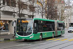 Mercedes Citaro 7038, auf der Tramersatz Linie 3, f�hrt am 16.02.2026 als Dienstfahrt zum wenden zur Heuwaage. Aufnahme Basel.