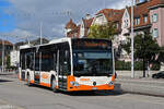 Mercedes Citaro 1278, auf der Linie 5, verlsst am 15.09.2025 die Haltestelle beim Bahnhof Solothurn.