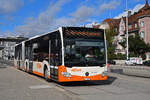 Mercedes Citaro 1153, auf der Linie 5, bedient am 15.09.2025 die Haltestelle beim Bahnhof Solothurn.