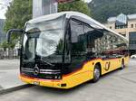 MB eCitaro '12130'  BE 610 541  der Postauto Regie Interlaken am 3.6.25 beim Bahnhof Interlaken West.