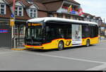 Postauto - Mercedes e Citaro  BE  610535 unterwegs auf der Linie 102 vor dem Bhf.