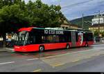 VB Biel - Hess Trolleybus  Nr.95 bei den Haltestellen vor dem Bahnhof Biel-Bienne am 05.06.2025