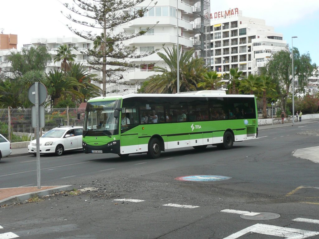 08.10.10,SCANIA-Castrosua als TITSA-Bus in Playa de las Américas/Teneriffa.