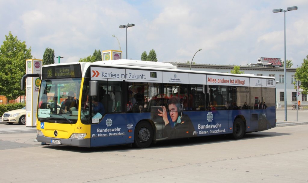 1.7.2013 S-Bahn Ersatzverkehr am Bf. Berlin Sdkreuz