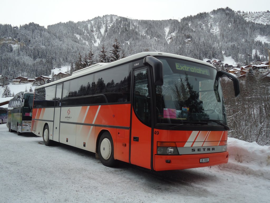 AAGU Schattdorf - Nr. 49/UR 9000 - Setra am 7. Januar 2012 in Adelboden, ASB