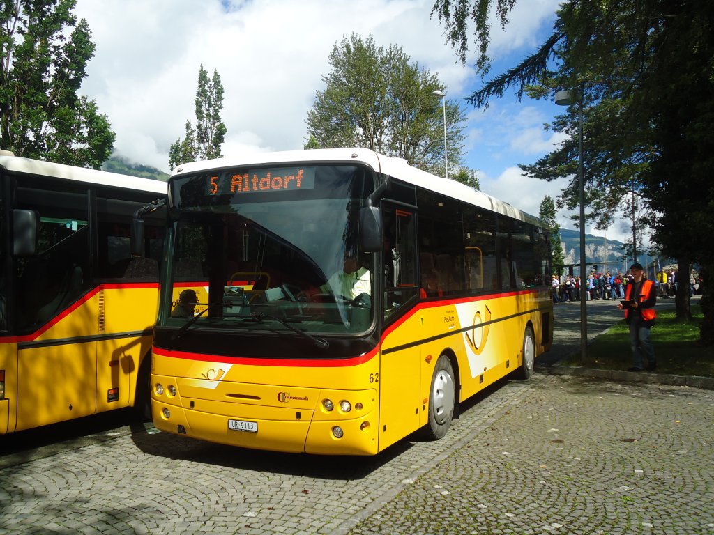 AAGU Schattdorf - Nr. 62/UR 9113 - Cacciamali am 11. Juni 2012 beim Bahnhof Flelen