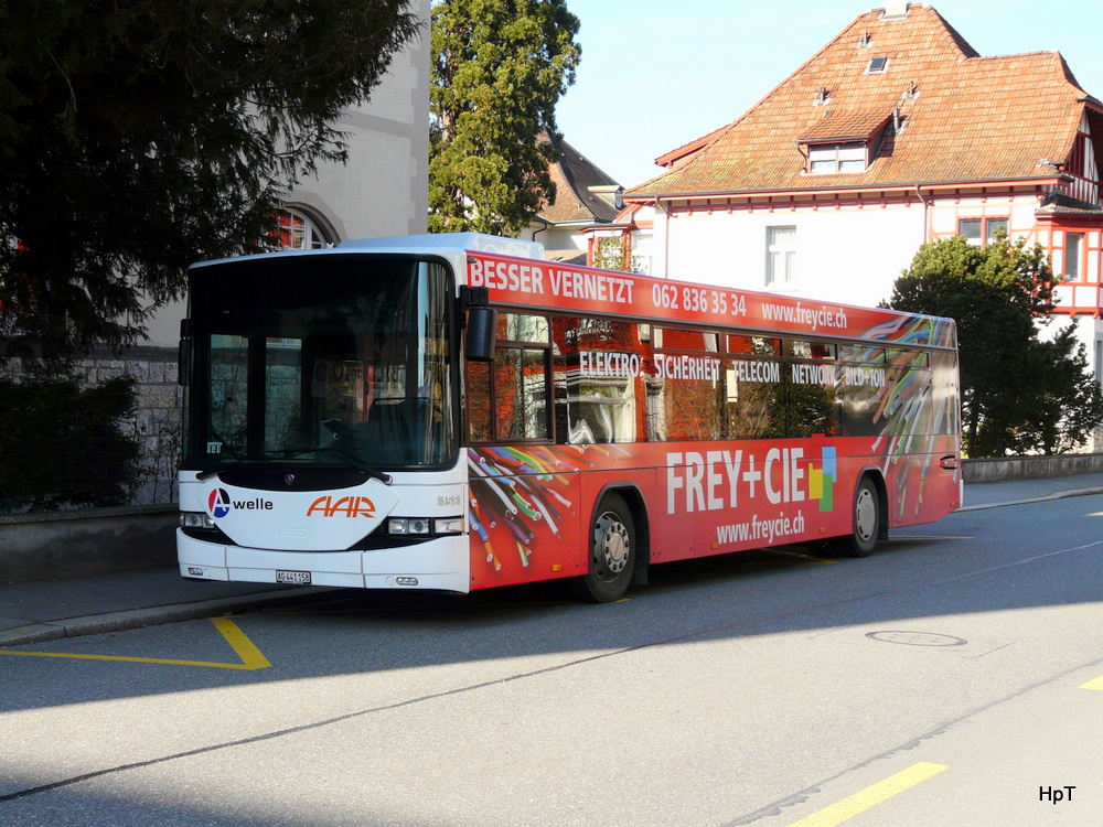 AAR - Scania-Hess  Nr.158  AG  441158 abgestellt in der Stadt Aarau am 05.02.2011