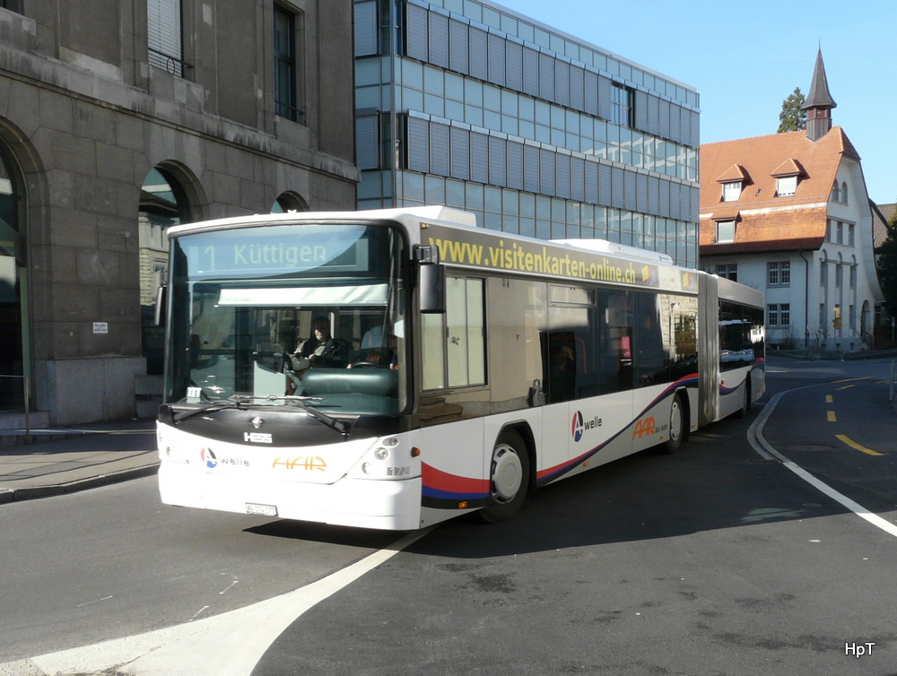 AAR - Scania-Hess Nr.172  AG 374172 unterwegs in Aarau am 05.02.2011
