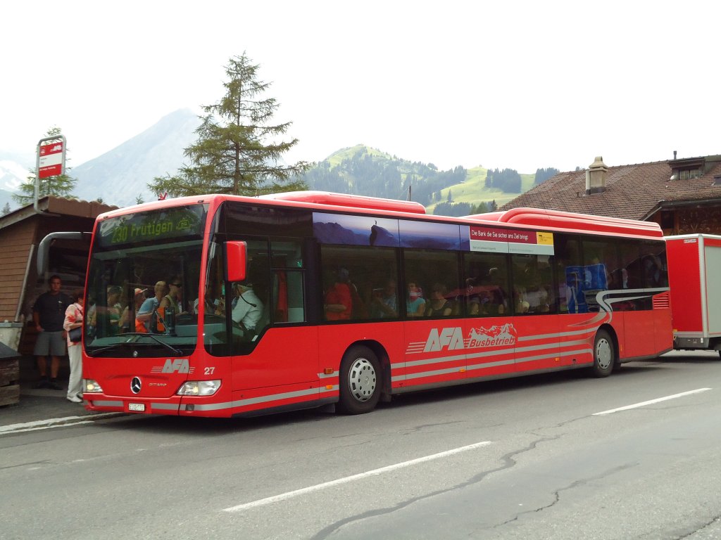 AFA Adelboden Nr. 27/BE 26'773 Mercedes Citaro am 11. Juli 2010 Adelboden, Oey