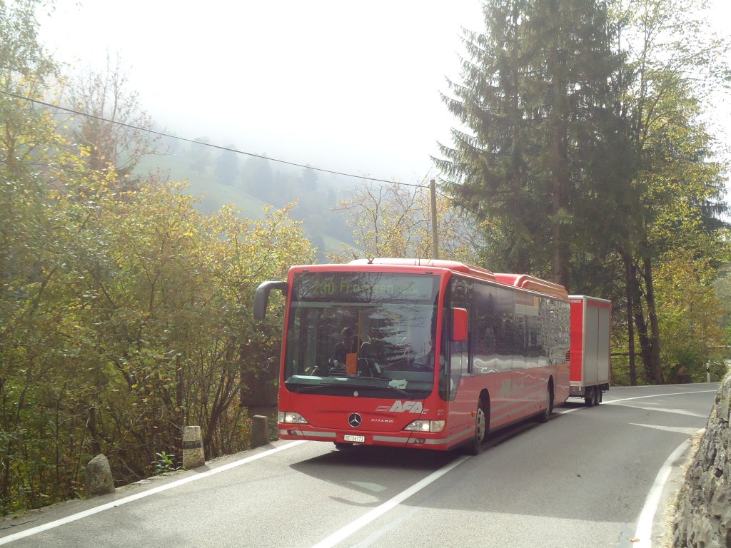 AFA Adelboden Nr. 27/BE 26'773 Mercedes Citaro am 11. Oktober 2010 Achseten, Bönigen