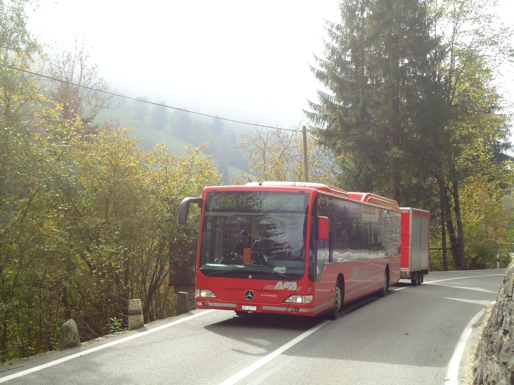 AFA Adelboden Nr. 27/BE 26'773 Mercedes Citaro am 11. Oktober 2010 Achseten, Bnigen