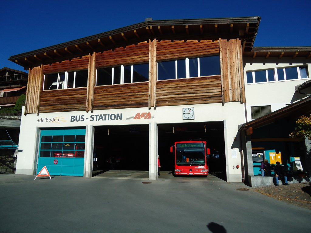 AFA Adelboden Nr. 28/BE 43'089 Mercedes Citaro am 7. Oktober 2010 Adelboden, Autobahnhof