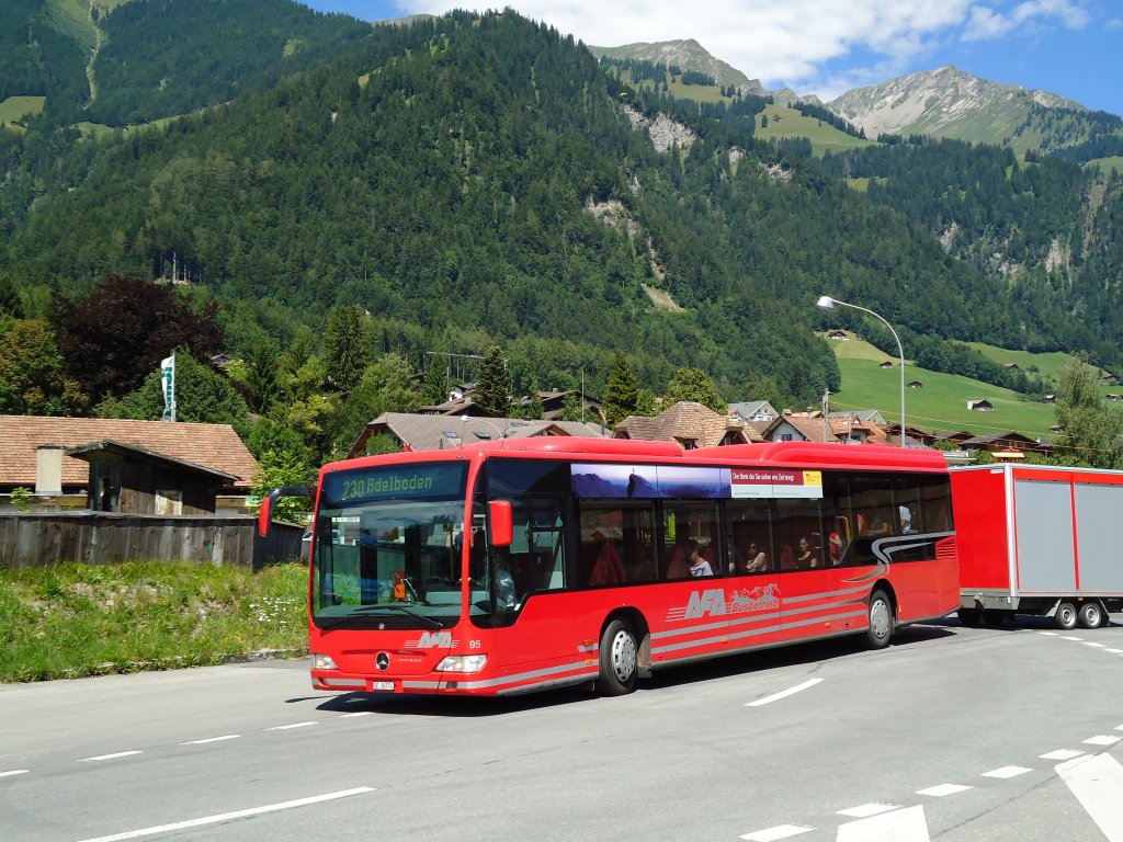 AFA Adelboden Nr. 95/BE 26'774 Mercedes Citaro am 1. August 2010 Frutigen, Bahnhof