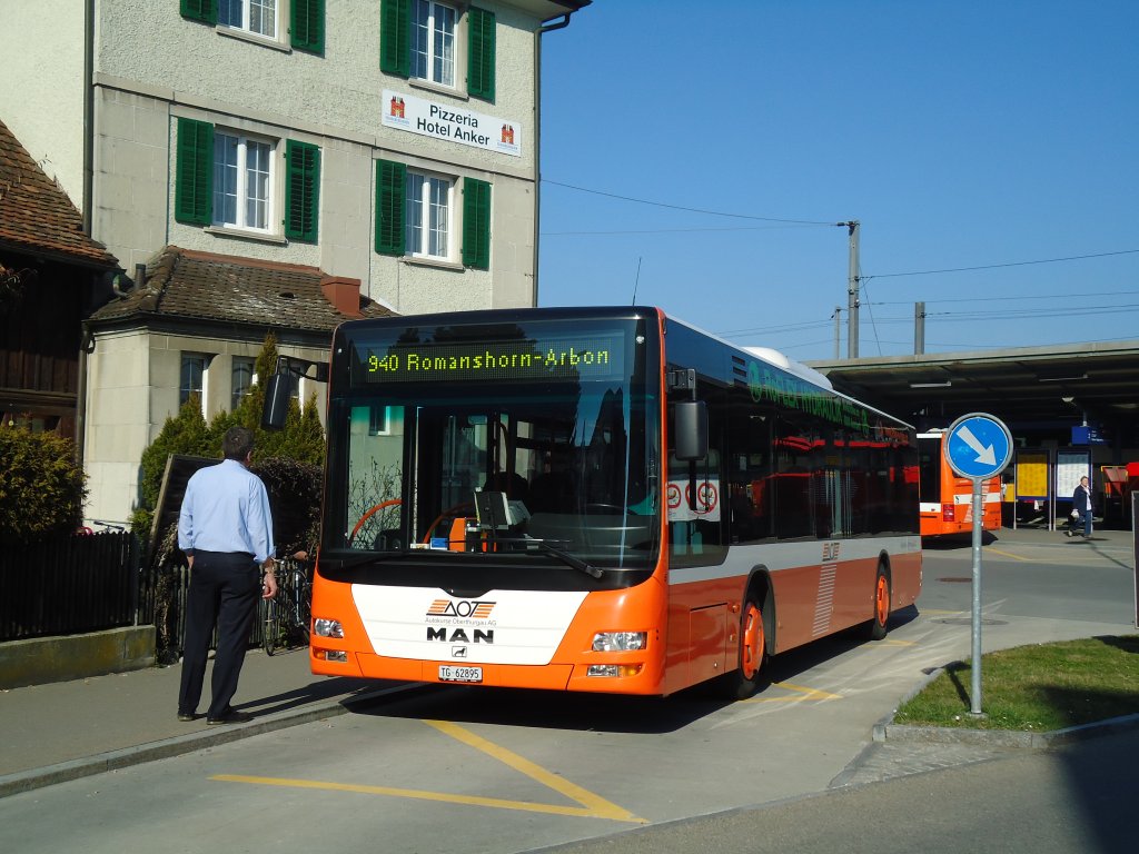AOT Amriswil - Nr. 5/TG 62'895 - MAN am 23. März 2011 beim Bahnhof Romanshorn