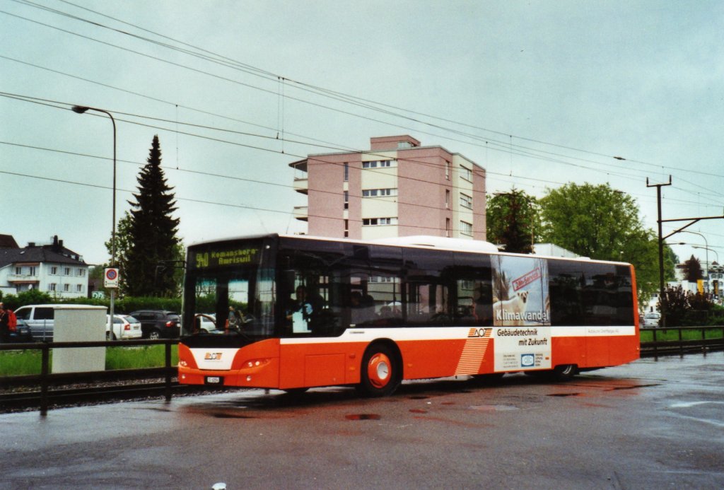 AOT Amriswil Nr. 6/TG 62'894 Neoplan am 1. Mai 2010 Arbon, Bahnhof