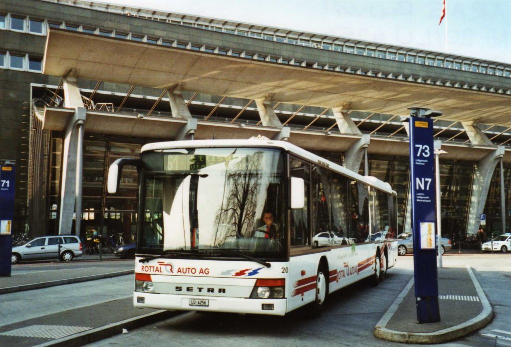 ARAG Ruswil Nr. 20/LU 4256 Setra am 24. April 2010 Luzern, Bahnhof