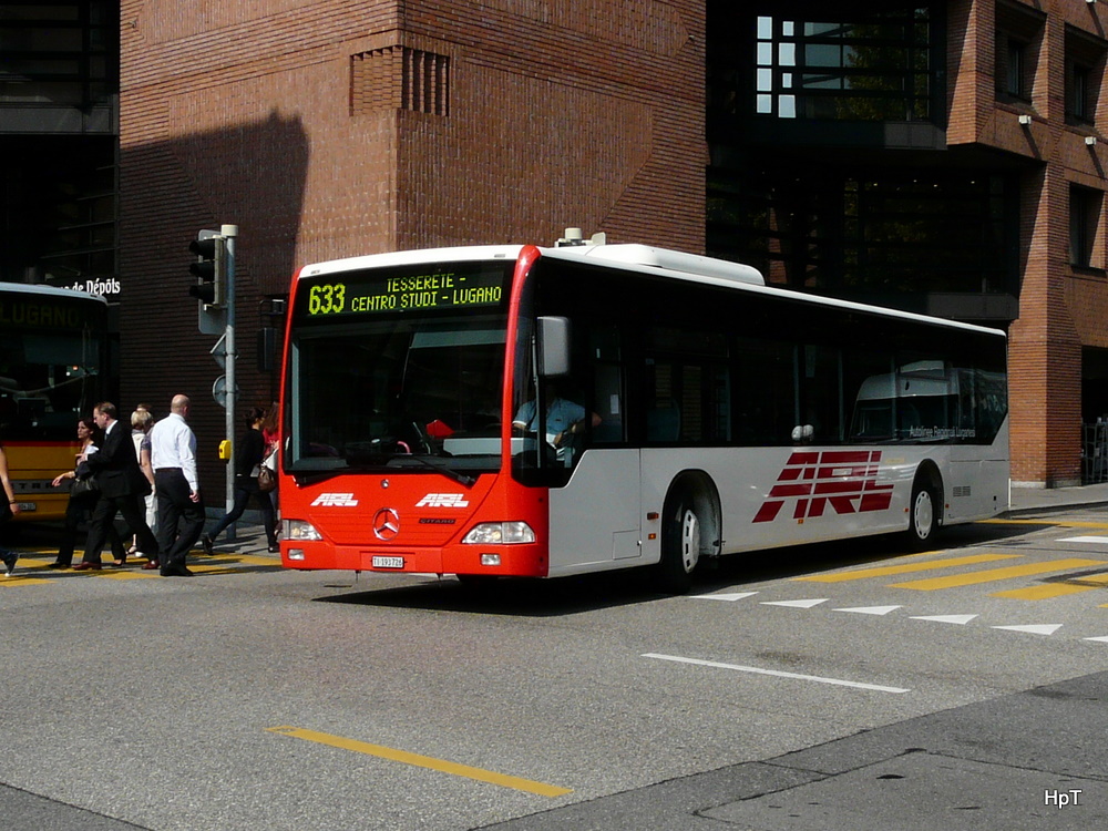 ARL - Mercedes Citaro  Nr. ..  TI 193726 unterwegs auf der Linie 633 in der Stadt Lugano am 30.09.2011