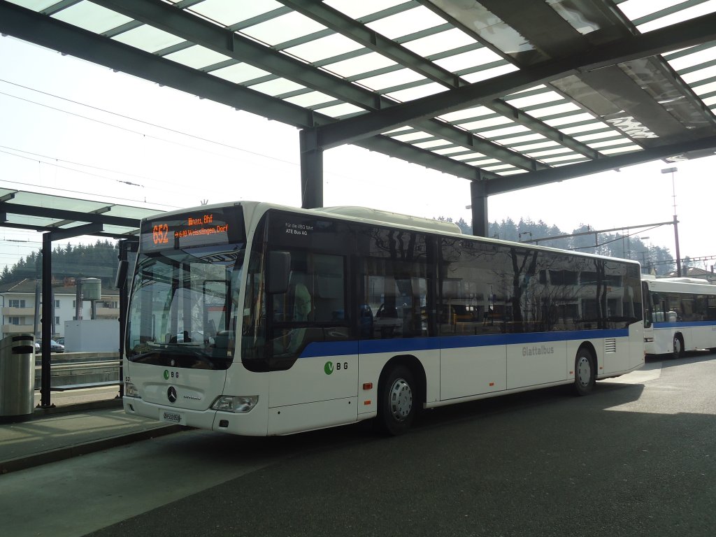 ATE Bus, Effretikon - Nr. 53/ZH 532'053 - Mercedes Citaro am 7. Mrz 2012 beim Bahnhof Effretikon
