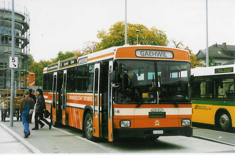 Aus dem Archiv: AKAG Kirchberg Nr. B-SG 163'622 NAW/R&J am 8. Oktober 1998 Wil, Bahnhof