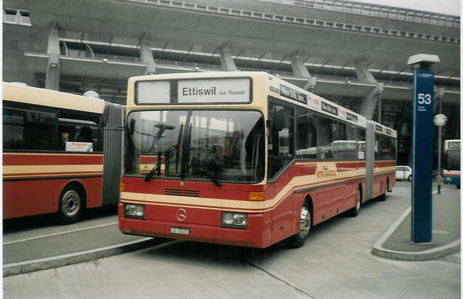 Aus dem Archiv: ARAG Ruswil Nr. 17/LU 15'513 Mercedes O 405G am 23. April 1996 Luzern, Bahnhof