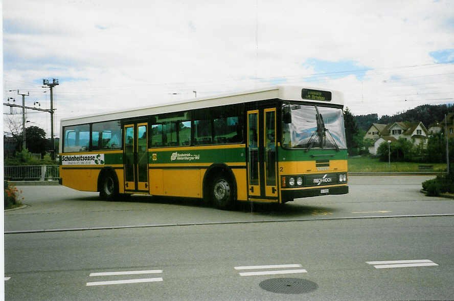 Aus dem Archiv: BHW Wil Nr. 2/TG 59'820 Volvo/FHS am 14. Juni 1998 Eschlikon, Bahnhof