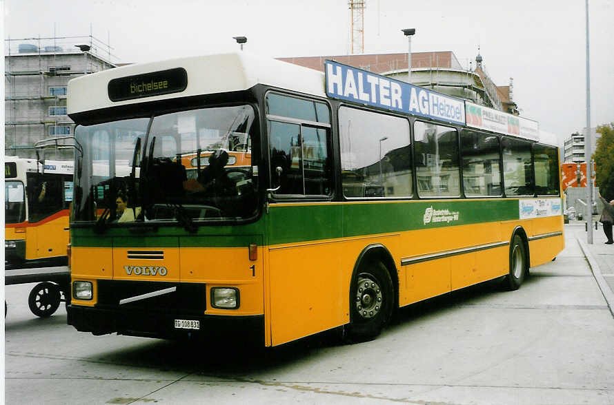 Aus dem Archiv: BHW Wil Nr. 1/TG 108'831 Volvo/Hess am 8. Oktober 1998 Wil, Bahnhof