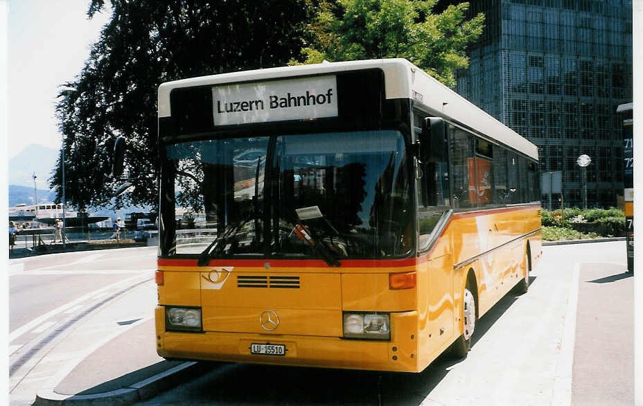Aus dem Archiv: Bucheli, Kriens Nr. 25/LU 15'510 Mercedes O 405 am 20. Juli 1998 Luzern, Bahnhof