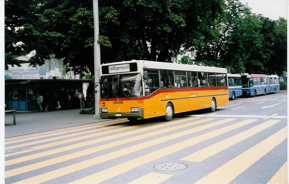 Aus dem Archiv: Bucheli, Kriens Nr. 26/LU 15'071 Mercedes O 405 am 28. August 1999 Luzern, Bahnhof