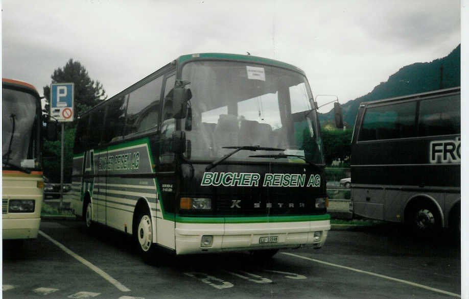 Aus dem Archiv: Bucher, Luzern LU 15'598 Setra am 15. Juni 1997 Interlaken, Westbahnhof