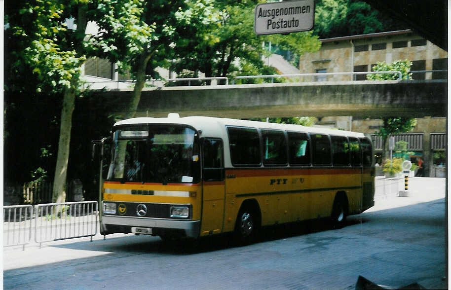 Aus dem Archiv: Frommelt, Vaduz Nr. 17/FL 2607 Mercedes O 303 am 26. Juli 1995 Vaduz, Post