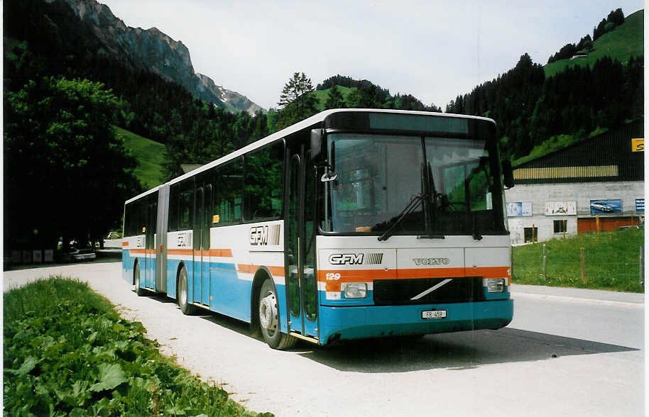 Aus dem Archiv: GFM Fribourg Nr. 129/FR 459 Volvo/Hess am 1. Juni 1998 am Schwarzsee