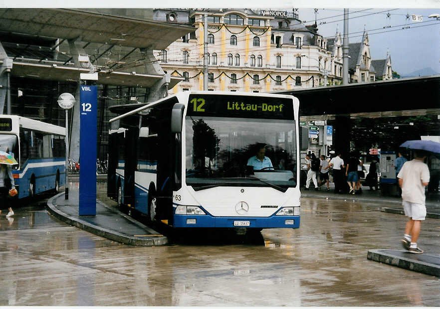 Aus dem Archiv: Gowa, Luzern (VBL) Nr. 63/LU 15'637 Mercedes Citaro am 27. Juni 1999 Luzern, Bahnhof