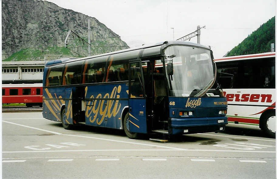 Aus dem Archiv: Heggli, Kriens Nr. 68/LU 15'768 Neoplan am 27. Juni 1999 Andermatt, Bahnhof