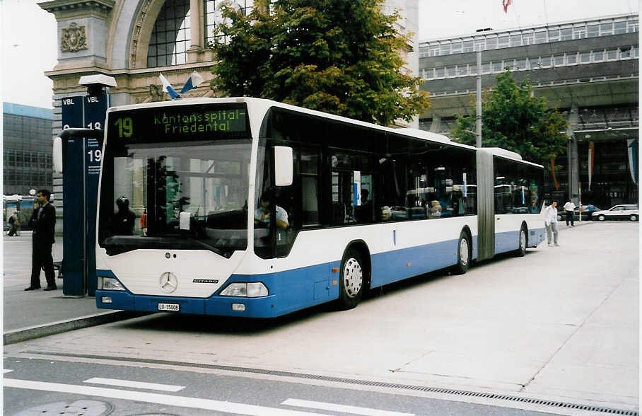 Aus dem Archiv: Heggli, Kriens (VBL) Nr. 708/LU 15'008 Mercedes Citaro am 28. August 1999 Luzern, Bahnhof