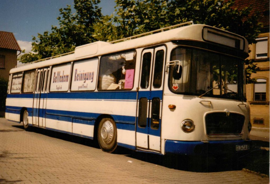 Aus dem Archiv: MAN 750 HO Metrobus, Raum Karlsruhe Juli 1988