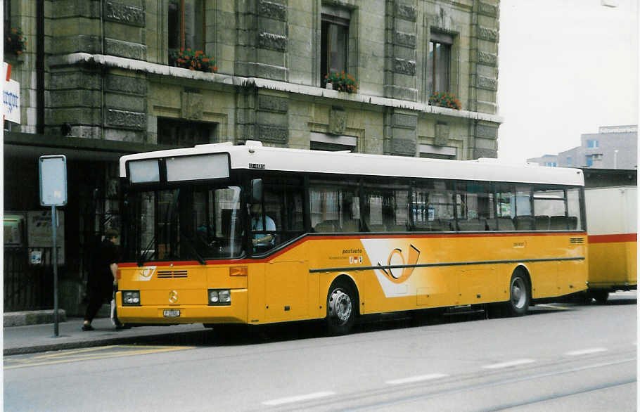 Aus dem Archiv: PTT Regie P 25'500 Mercedes O 405 am 9. Juli 1998 Basel, Bahnhof