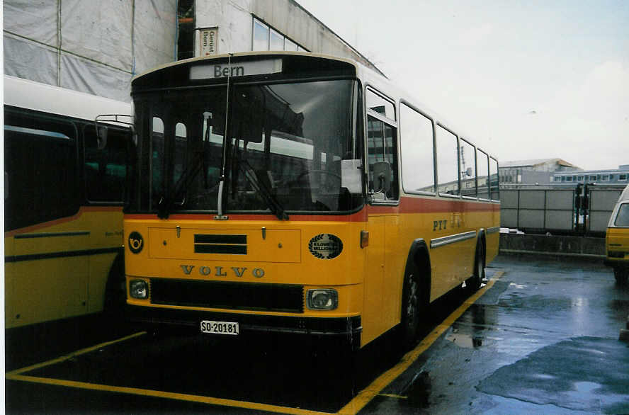 Aus dem Archiv: Steiner, Messen SO 20'181 Volvo/Hess am 24. Mrz 1997 Bern, Postautostation