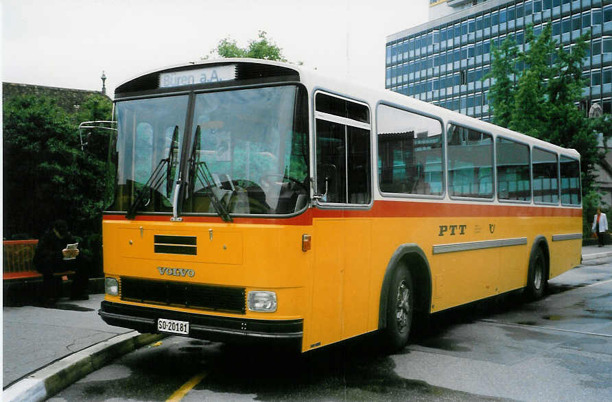 Aus dem Archiv: Steiner, Messen SO 20'181 Volvo/Hess am 3. Juni 1998 Bern, Postautostation