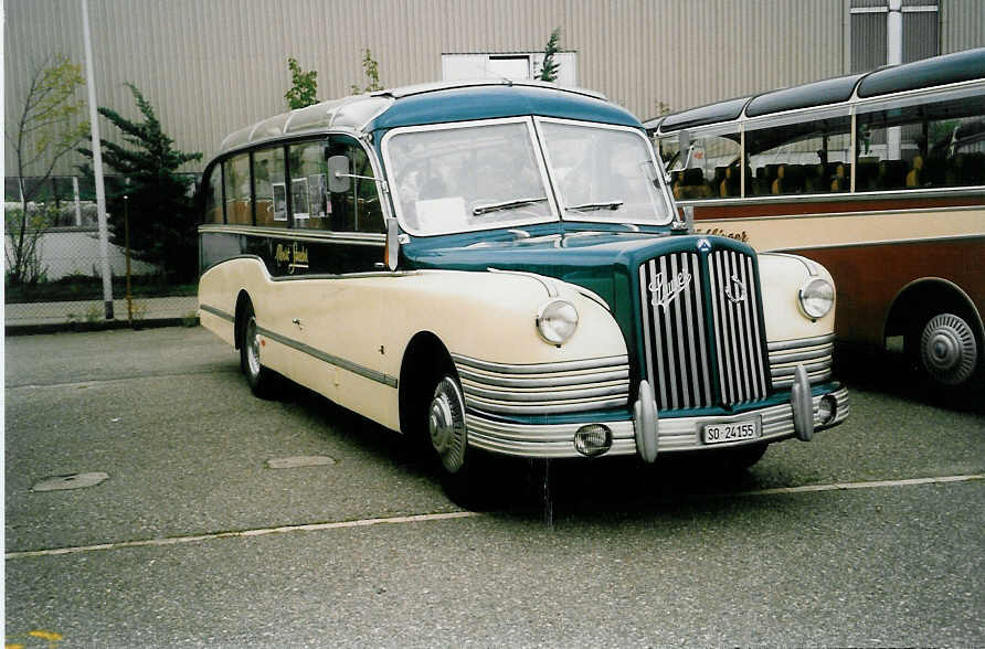 Aus dem Archiv: Studer, Nunningen SO 24'155 Saurer/FHS (ex Amstein, Willisau) am 28. August 1999 Oensingen, Saurertreffen