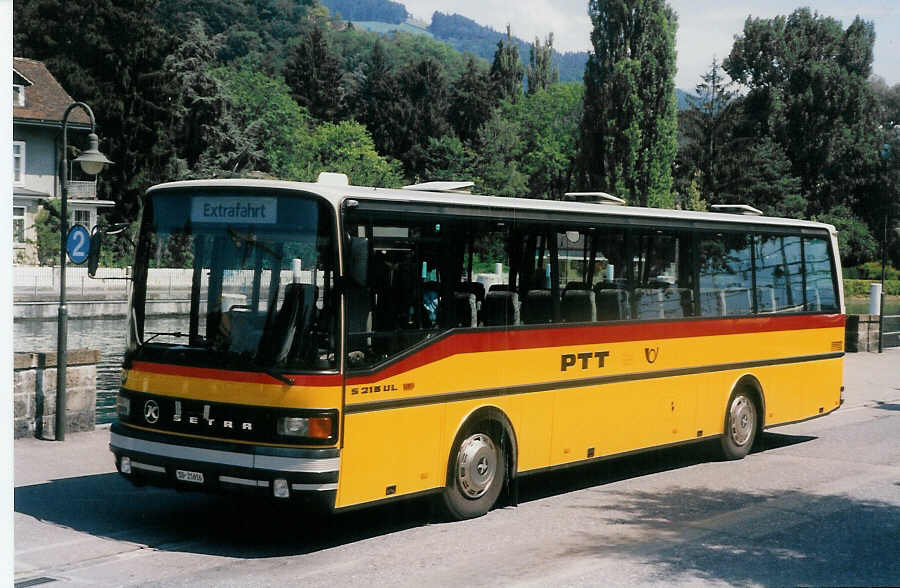 Aus dem Archiv: Wyss, Boningen SO 21'616 Setra am 26. Juli 1998 Thun, Schifflndte