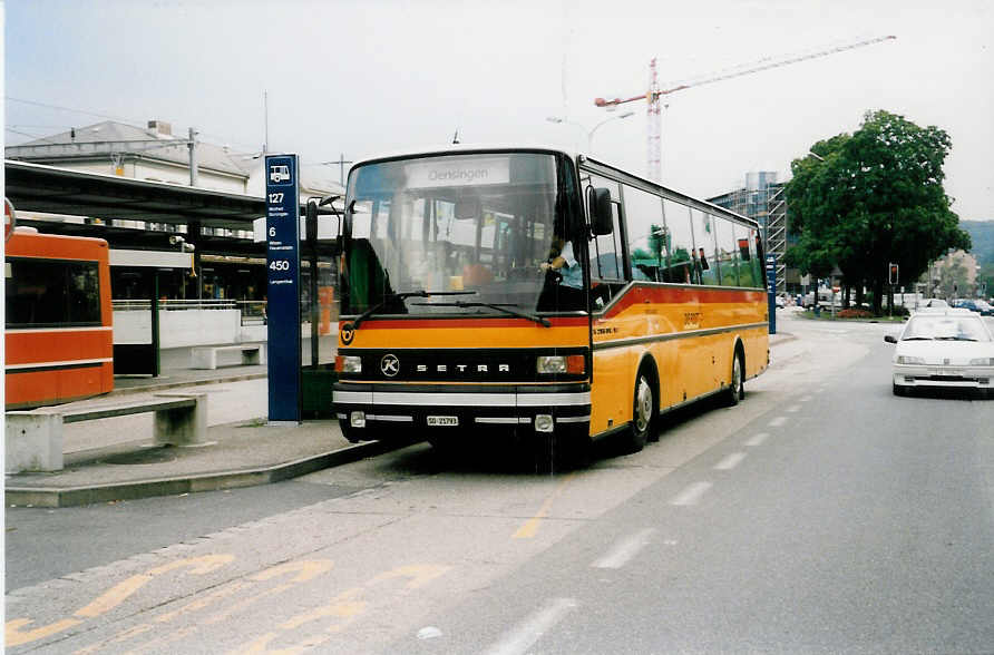 Aus dem Archiv: Wyss, Boningen SO 21'793 Setra am 28. August 1999 Olten, Bahnhof