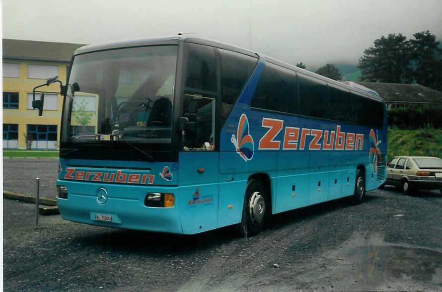Aus dem Archiv: Zerzuben, Visp-Eyholz - Nr. 5/VS 31'000 - Mercedes am22. September 1996 beim Bahnhof Frutigen