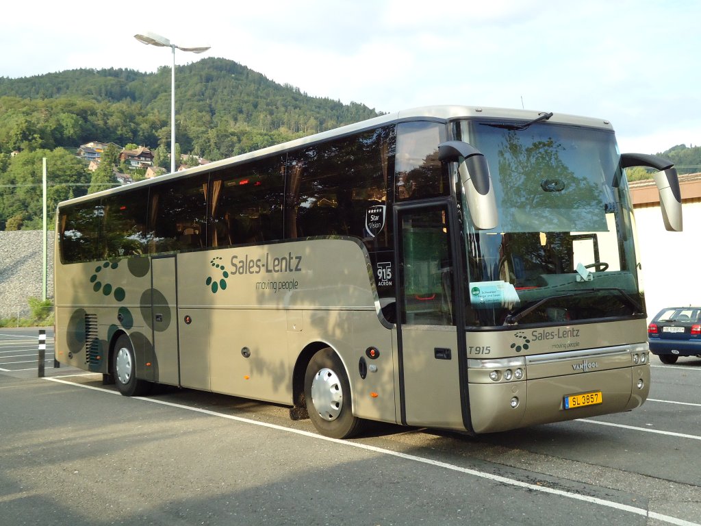 Aus Luxemburg: Sales-Lentz SL 3857 Van Hool am 25. Juli 2010 Thun, Seestrasse