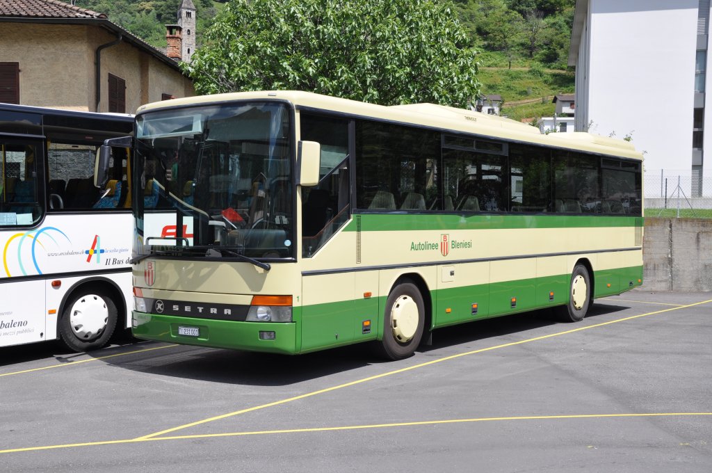 Autolinee Bleniesi, Biasca. Setra S313UL (Nr.1) in Biasca, Garage.