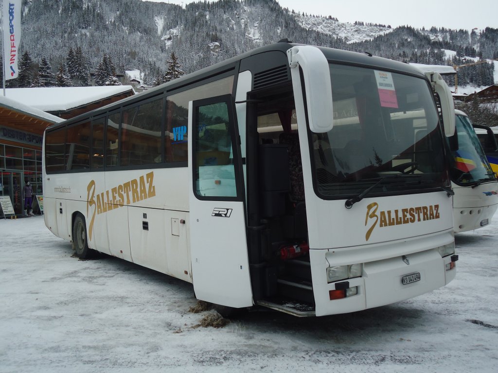 Ballestraz, Grne - VS 141'494 - Renault am 7. Januar 2012 in Adelboden, ASB