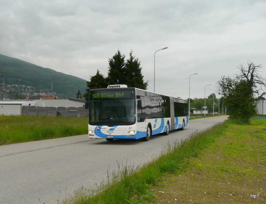 BBOG - MAN Lion`s City Nr.47 SO 83015 unterwegs auf der Linie 505 bei der Zufahrt zum Bahnhof Oensingen am 21.05.2010